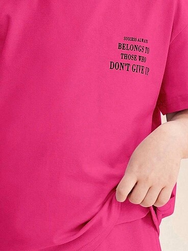 6 Yaş Beden Kız Çocuk Pembe Eşofman Takımı
