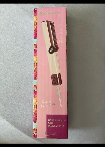Pastel Pembe Hava Üflemeli Saç Düzleştirici