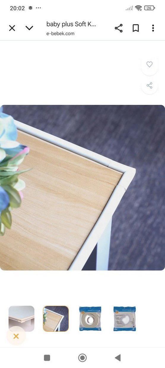 3M Bebek Yumuşak Köşe Koruyucu kahve rengi - Görsel 3