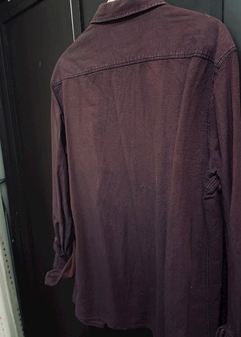 Mavi marka Bordo Düğmeli Erkek Keten Gömlek - Görsel 2