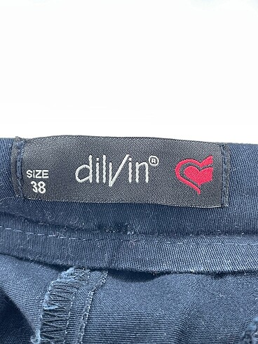 38 Beden lacivert Renk Dilvin Mini Etek %70 İndirimli.
