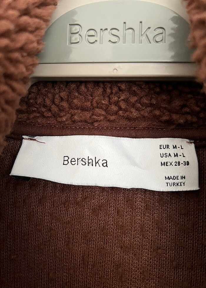 Bershka tüylü ceket - Görsel 4