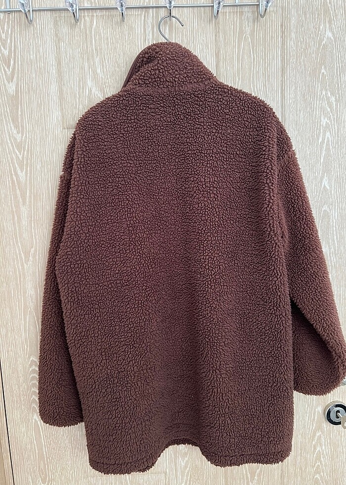 Bershka tüylü ceket - Görsel 5