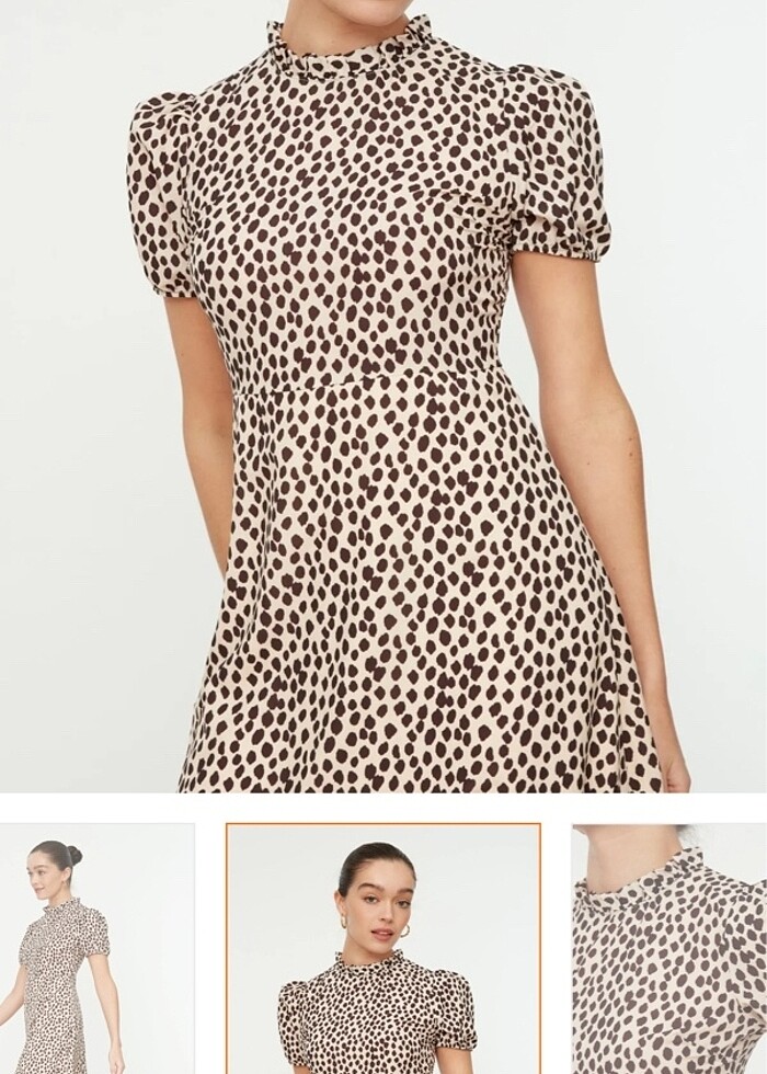 Günlük midi elbise - Görsel 3