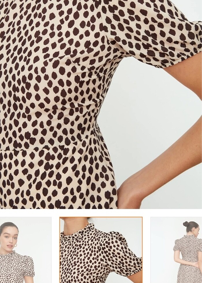 Günlük midi elbise - Görsel 4