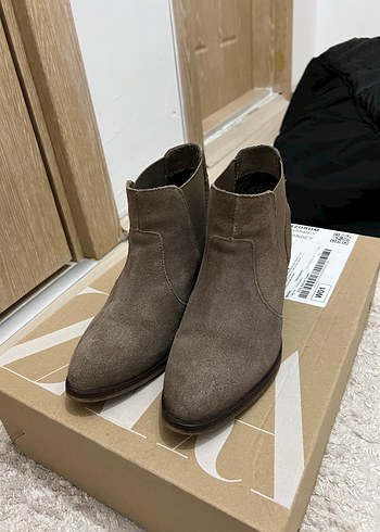 Bershka süet kovboy tarzı bot - Görsel 2