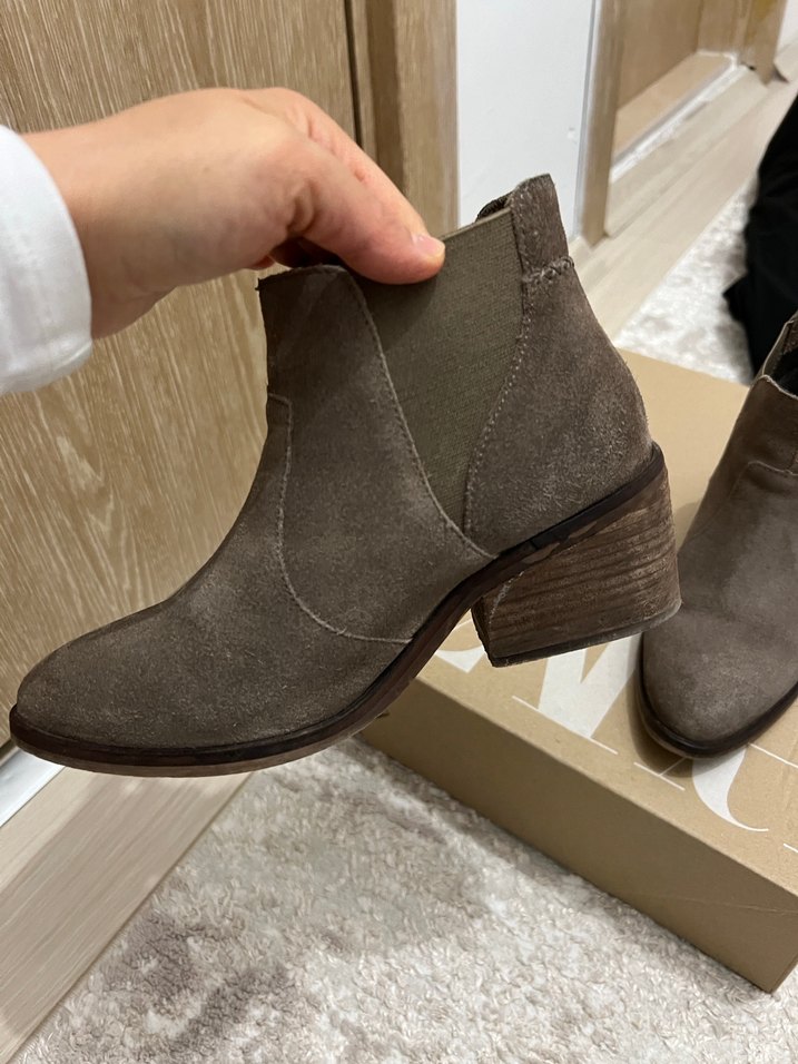 Bershka süet kovboy tarzı bot - Görsel 3