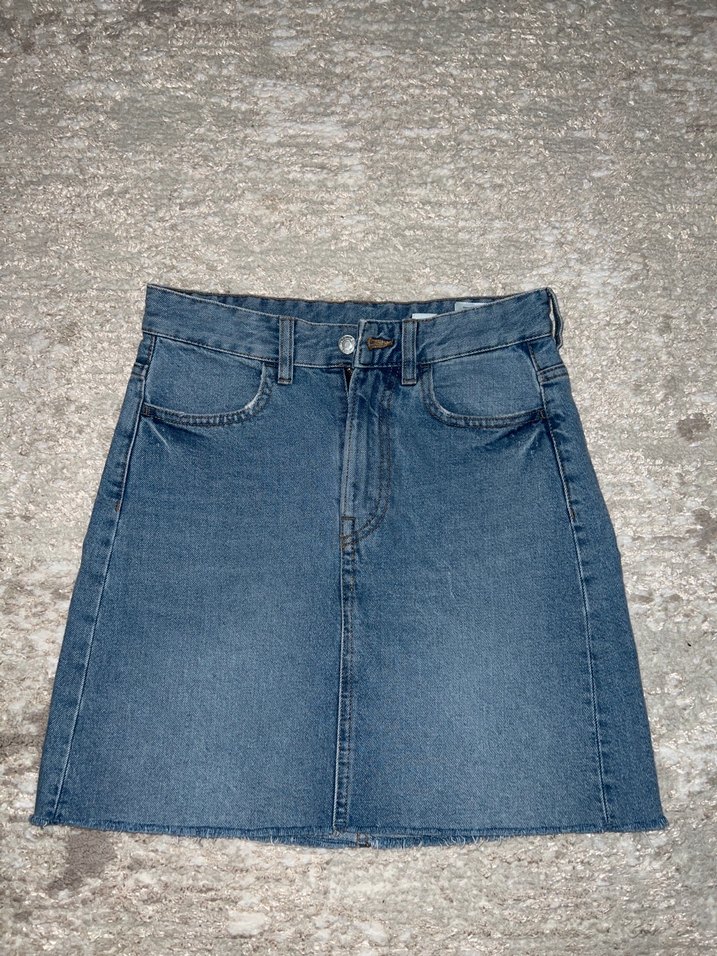 Denim mini etek - Görsel 3