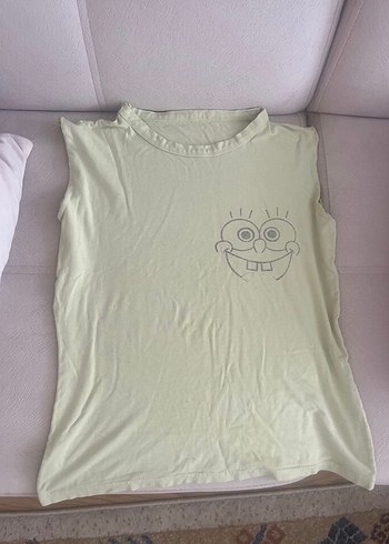 Baskılı Pastel yeşil Çocuk Atlet - Görsel 2