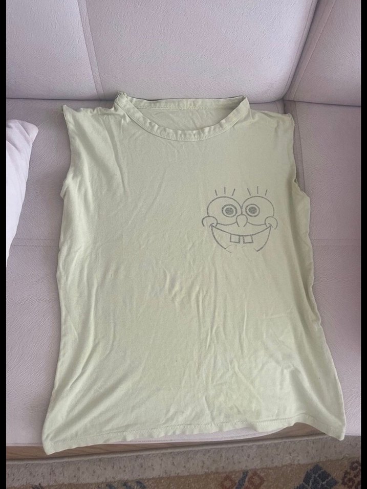 Baskılı Pastel yeşil Çocuk Atlet - Görsel 2