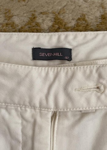 Beyaz Regular Fit Kadın Kot Pantolon - Görsel 3