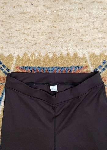 Siyah Elastik Kadın Spor Tayt - Görsel 3