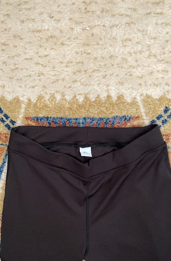 Siyah Elastik Kadın Spor Tayt - Görsel 3