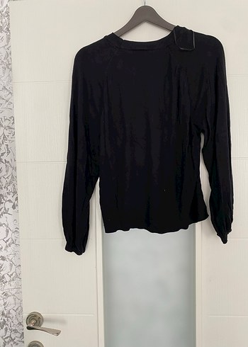 Siyah Kadın Uzun Kollu Bluz - Görsel 5