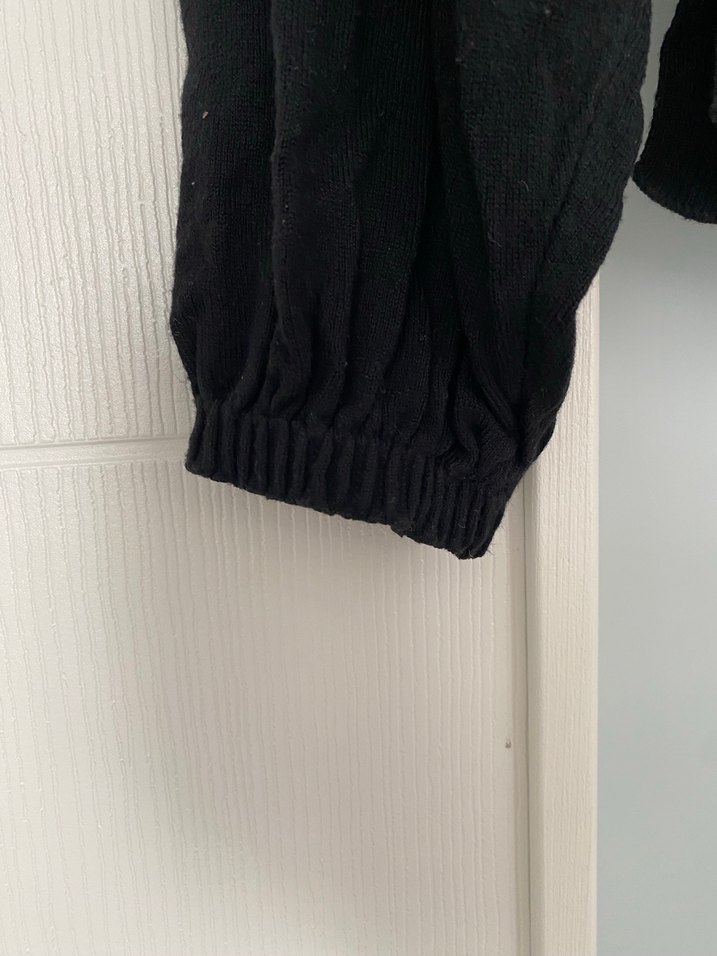 Siyah Kadın Uzun Kollu Bluz - Görsel 3