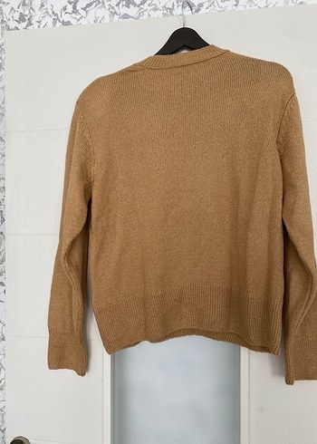 Bej Kadın Yün Bisiklet Yaka Kazak - Görsel 5