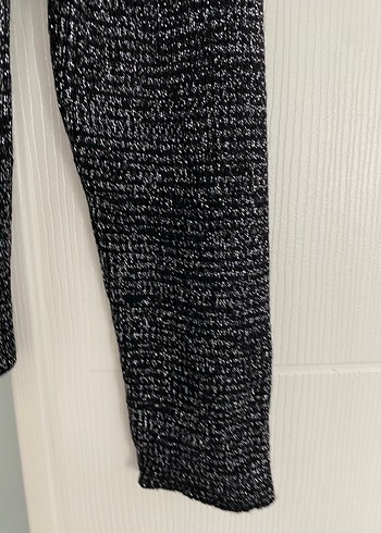 Gri Kadın Boğazlı Triko Kazak - Görsel 5