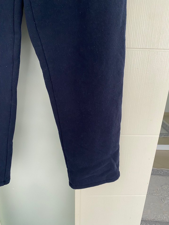 Lacivert Rahat Kesim Kadın Kumaş Pantolon - Görsel 3