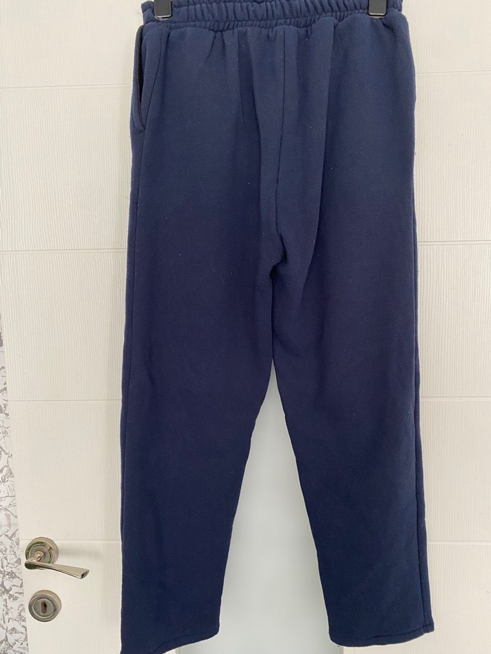 Lacivert Rahat Kesim Kadın Kumaş Pantolon - Görsel 4