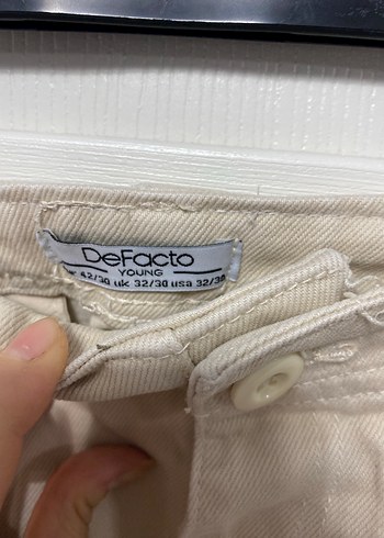 Bej Kadın Rahat Kesim Keten Pantolon - Görsel 5