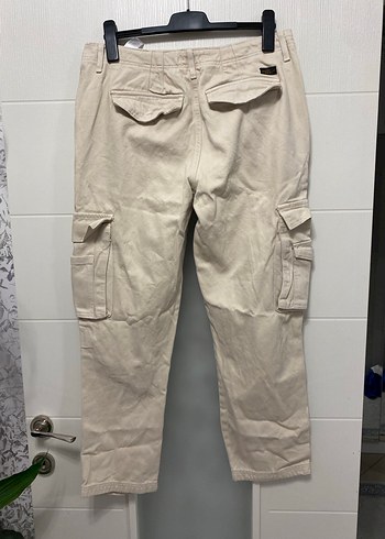 Bej Kadın Rahat Kesim Keten Pantolon - Görsel 3