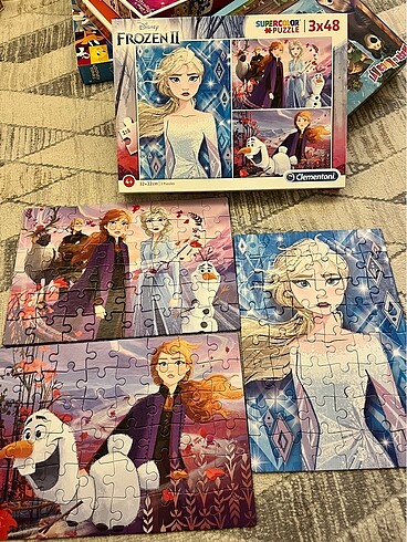 3 parça frozen Elsa yapboz puzzle
