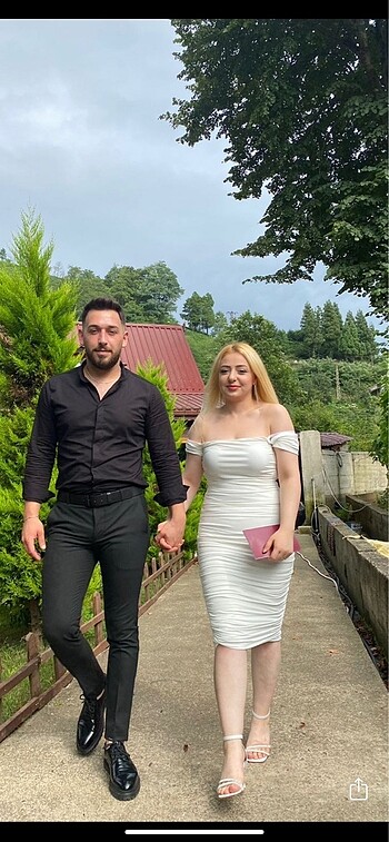 m Beden beyaz Renk Nikah Elbisesi