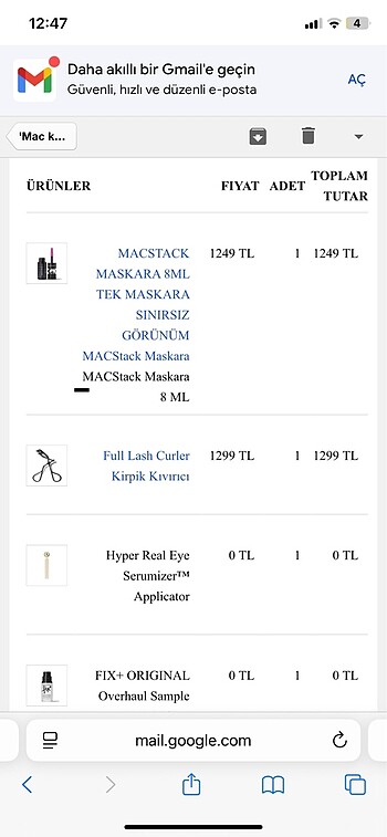  Beden Mac kirpik kıvırıcı