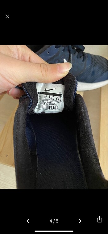 36 Beden lacivert Renk Nike spor ayakkabı