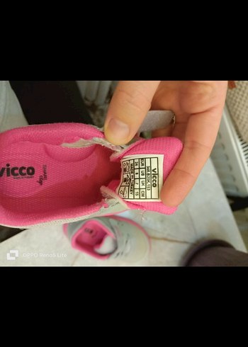 24 Beden pembe Renk Vicco Kız Çocuk Pembe Sneaker