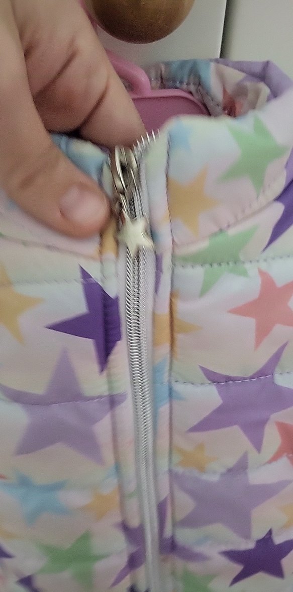 Kız Çocuk Çok Renkli Yıldız Desenli Yelek - Görsel 4