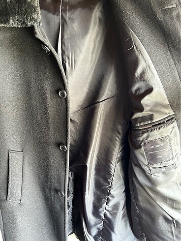 Antioch Erkek Kürk Yakalı Kaban - Görsel 3