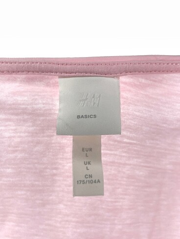 l Beden pembe Renk H&M T-shirt %70 İndirimli.