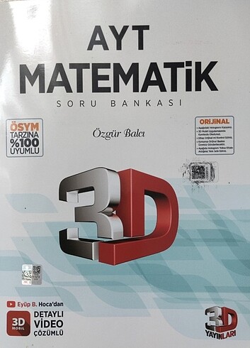 3D TYT-AYT Matematik Soru Bankası + Simülasyon Denemeleri