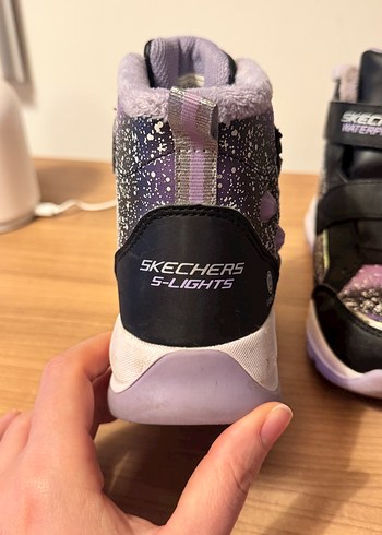 Kız Çocuk Mor Yılan Desenli Sneakers - Görsel 3