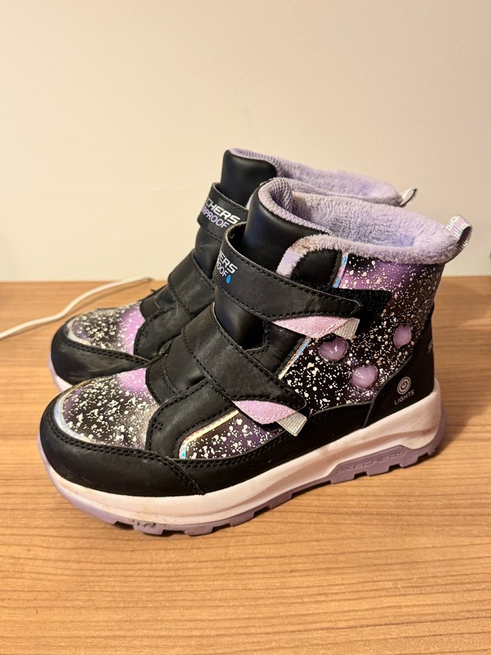 Kız Çocuk Mor Yılan Desenli Sneakers - Görsel 4