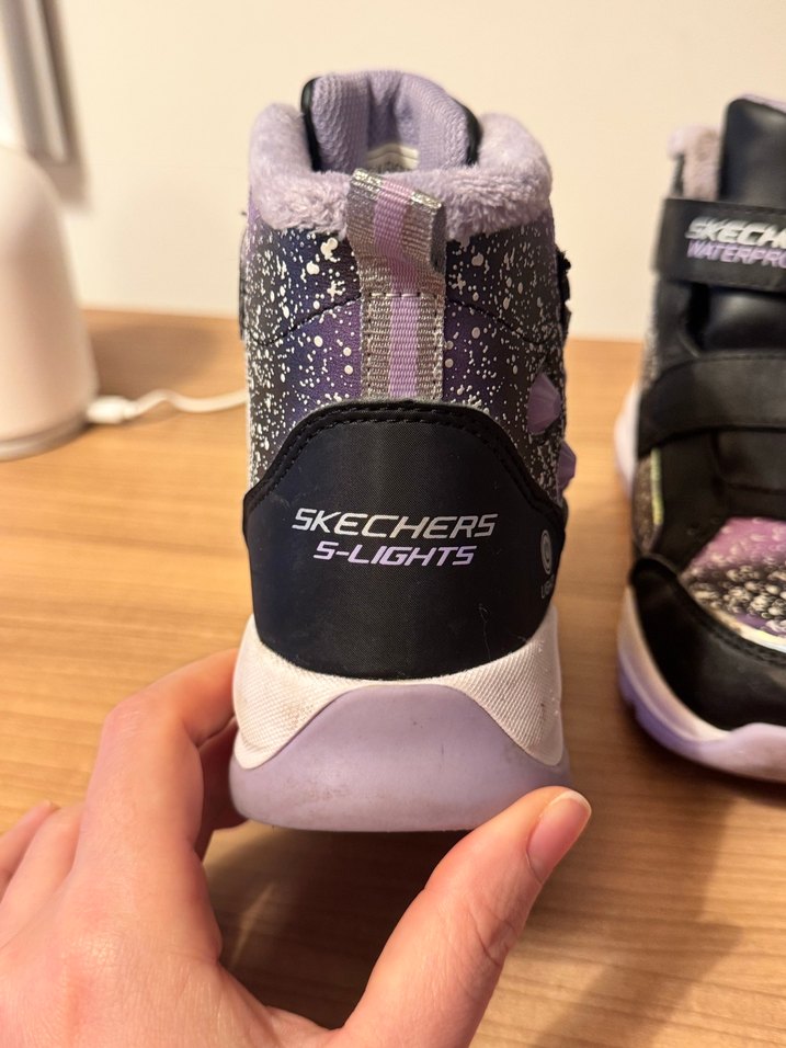 Kız Çocuk Mor Yılan Desenli Sneakers - Görsel 3