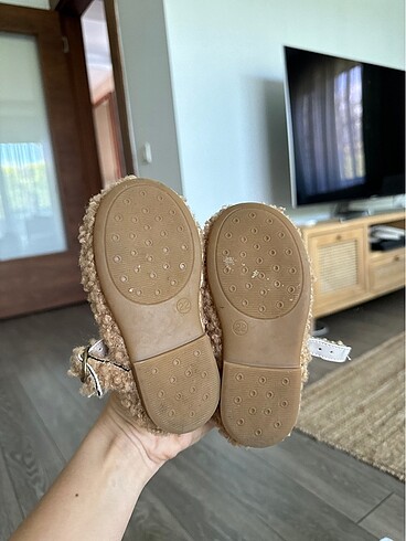 22 Beden camel Renk Hakiki deri Teddy babet