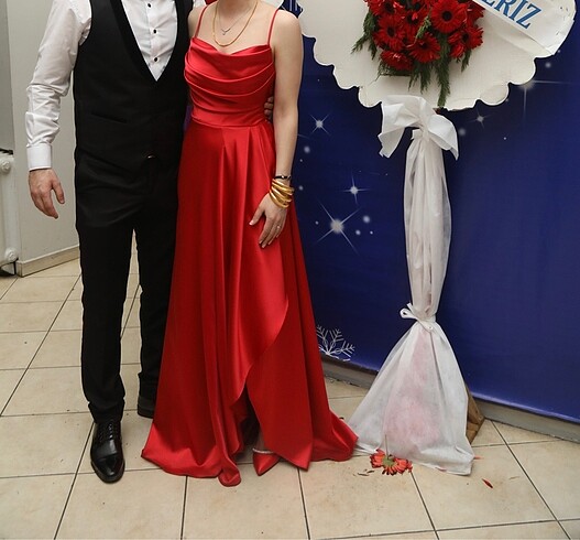 Drape Butik Saten Elbise