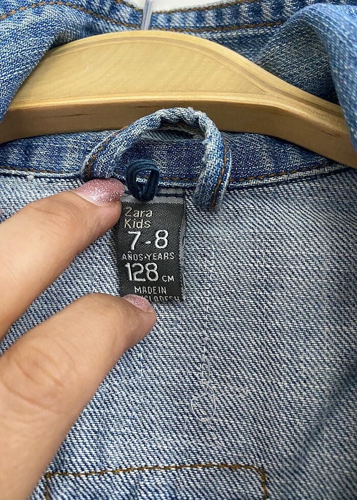 Kot ceket Zara marka 7 yaş - Görsel 2