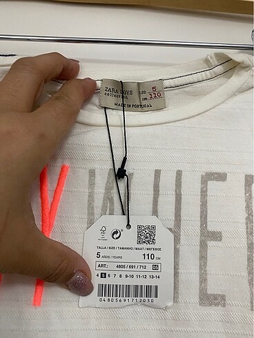 Sıfır Zara marka 5yaş Tshirt