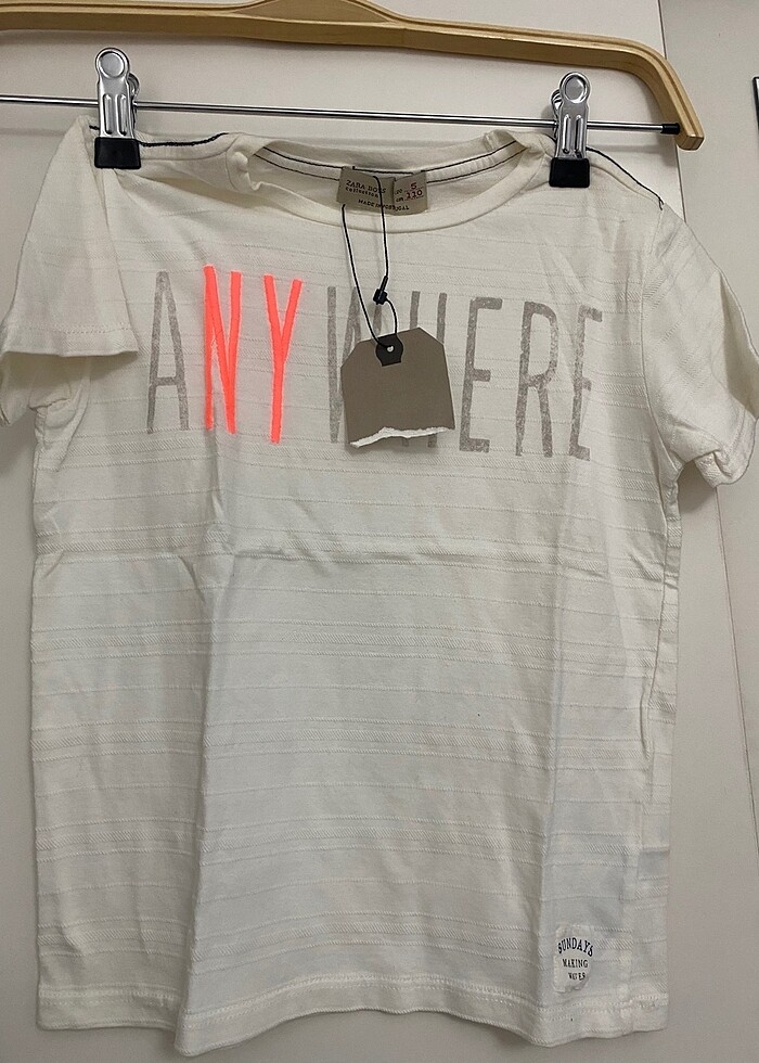 Sıfır Zara marka 5yaş Tshirt - Görsel 2