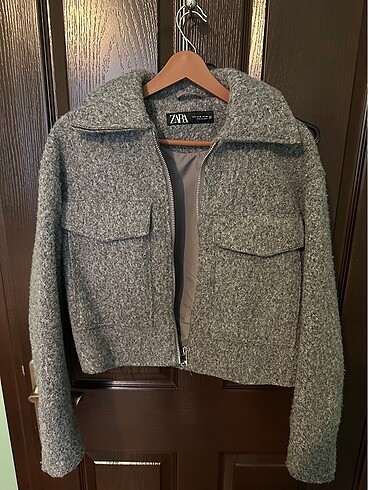 Zara Gri trend kısa ceket small beden