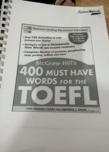 McGraw-Hill TOEFL için 400 Temel Kelime Kitabı