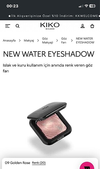 Beden Renk Orj kiko göz farı
