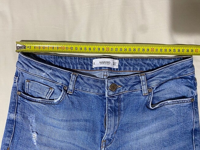 m Beden mavi Renk Mango jean