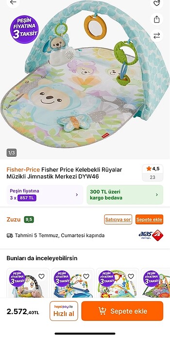 Beden Renk Fisher price oyun halısı