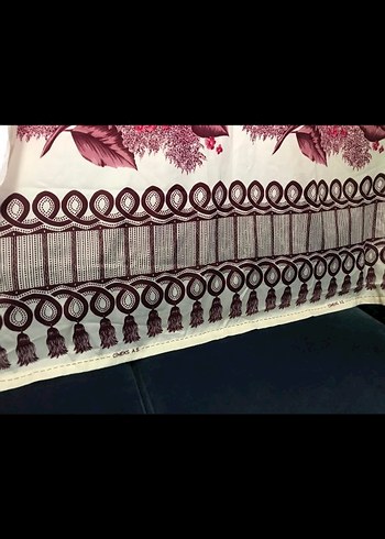 Antika perde çiçekli Nostaljik Vintage - Görsel 4