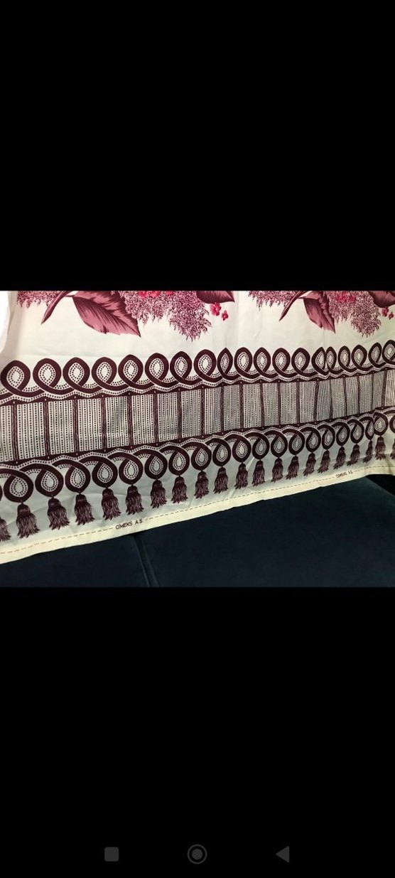 Antika perde çiçekli Nostaljik Vintage - Görsel 4