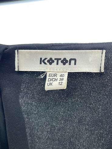 40 Beden siyah Renk Koton Uzun Elbise %70 İndirimli.